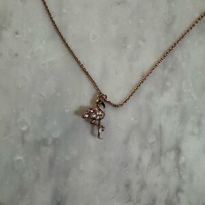 Kate Spade Rose Gold Flamingo Pendant Necklace